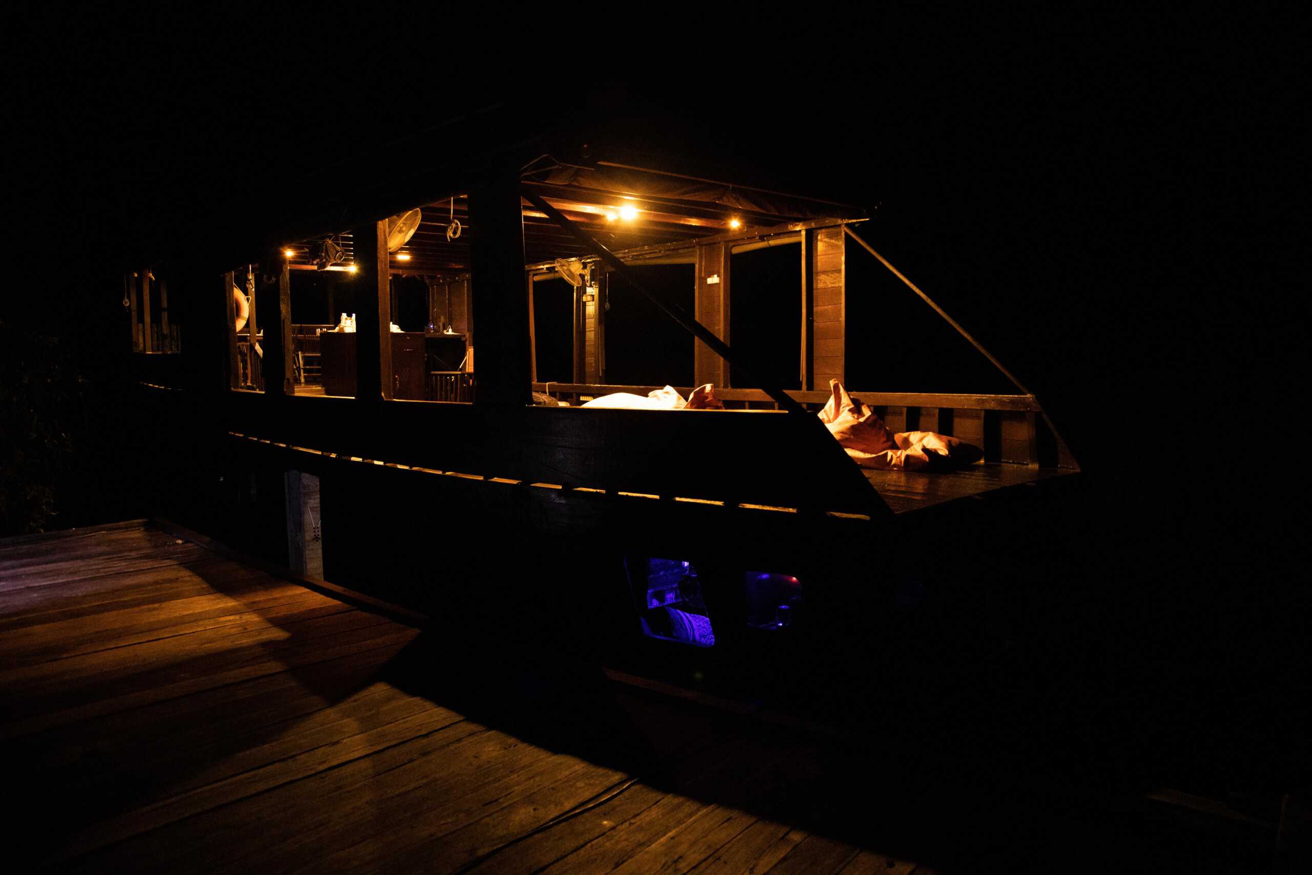 Jungle Papa at night