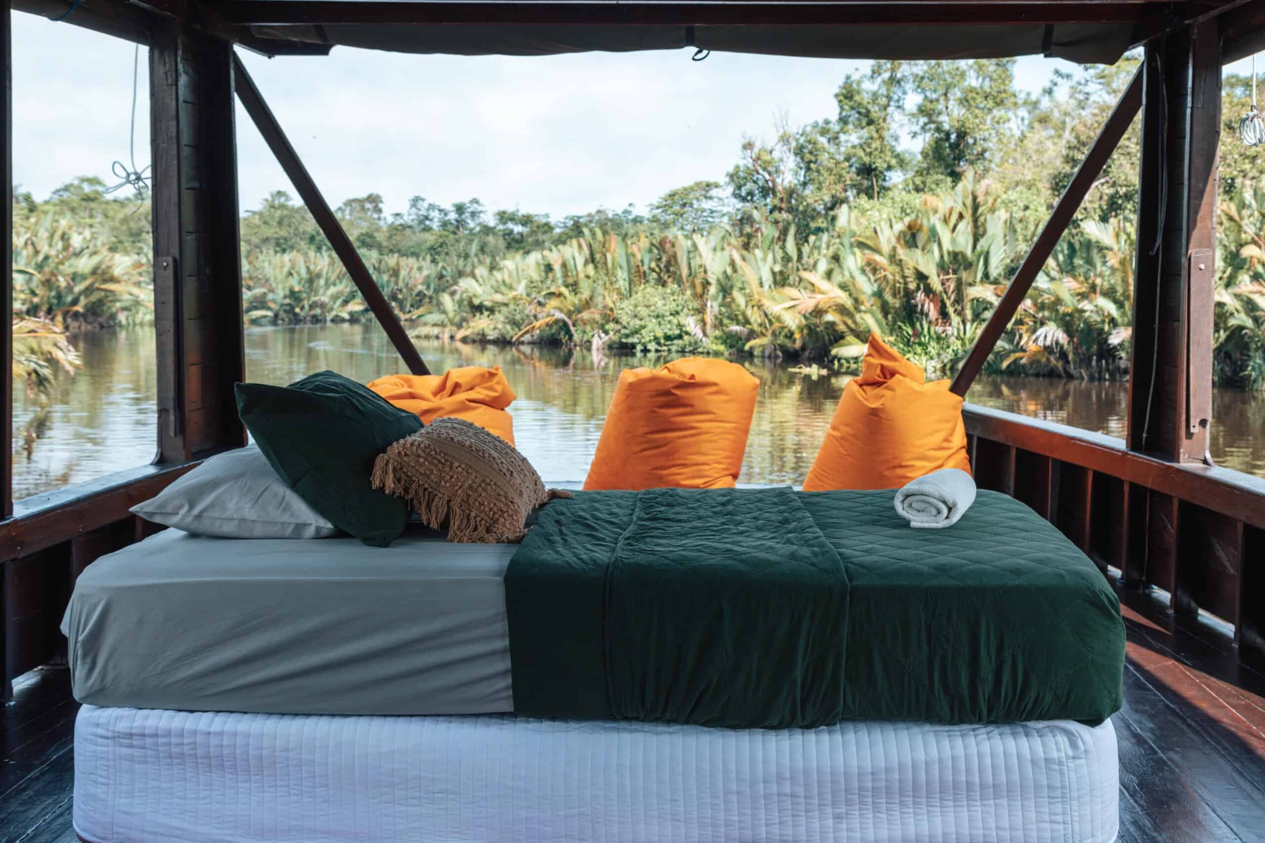 On-deck sleeping setup