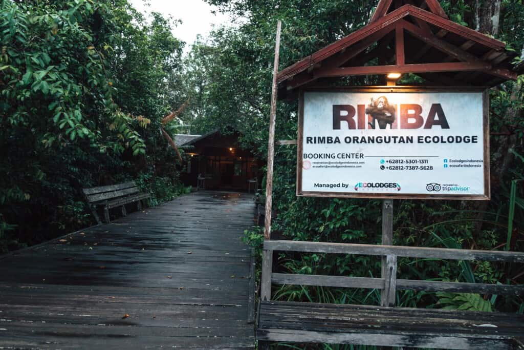Rimba Lodge entrance